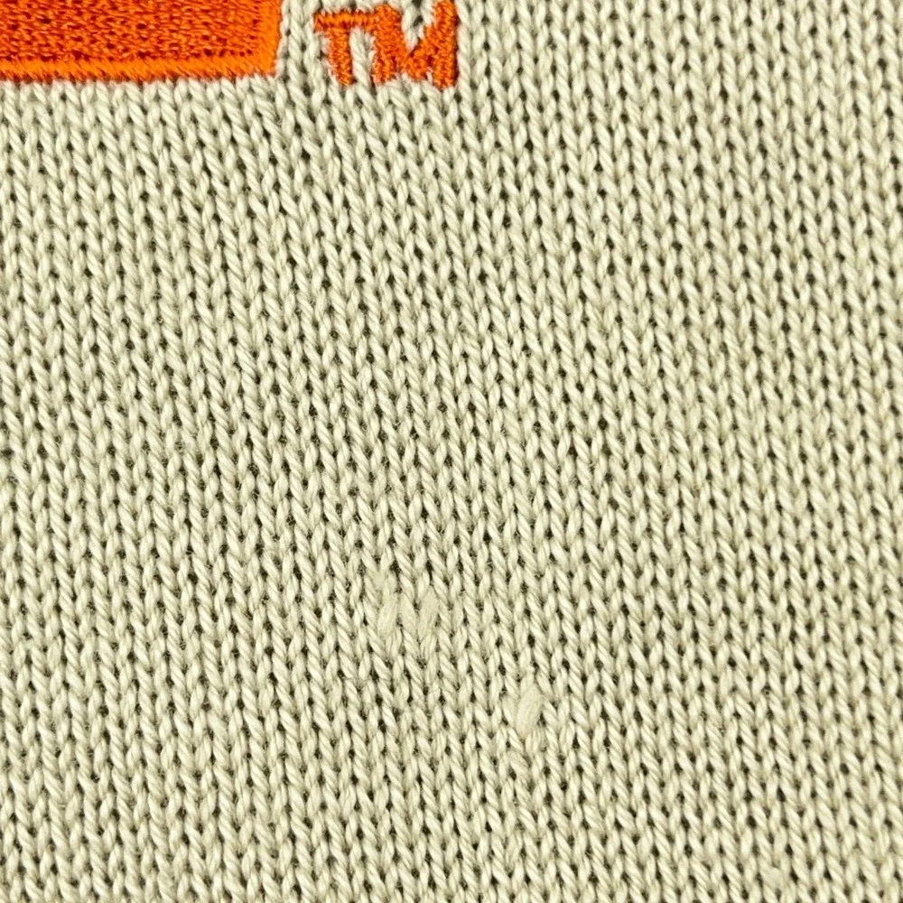 Tennessee Volunteers Sweater Men XL‎ Tan Brown V Neck Knit Pullover Golf Adult